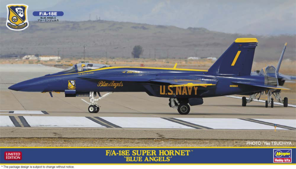 1/72 F/A-18E SUPER HORNET "BLUE ANGELS" (Bonus: an emblem patch is included.)