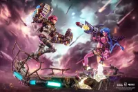 PureArts League Of Legends - Jinx & Vi 1:6 Scale Statue Bundle - Video Games - photo 1