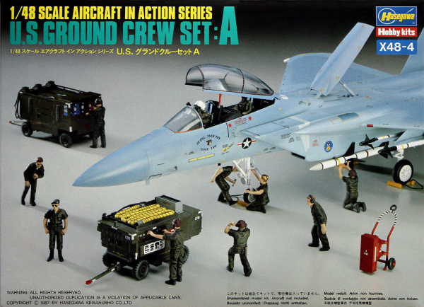[X48-4] 1:48 U.S. GROUND CREW SET A