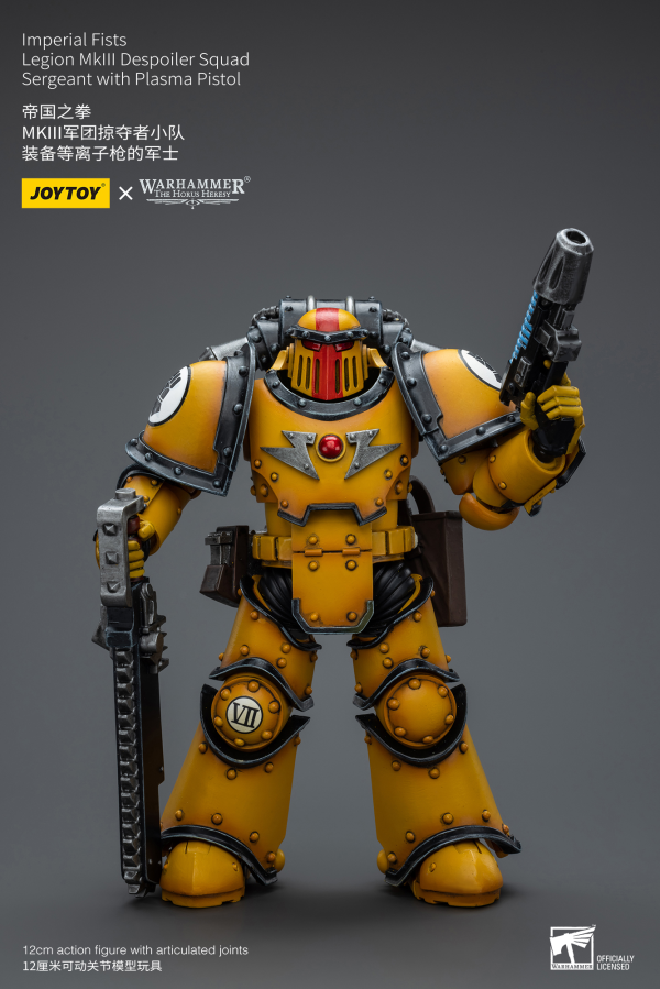 Imperial Fists Legion MkIII Despoiler Squad Sergeant with Plasma Pistol