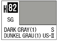 AQUEOUS HOBBY COLOR - H82 SEMI-GLOSS DARK GRAY(1) (US NAVAL) 1