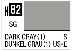 GSI Creos AQUEOUS HOBBY COLOR - H82 SEMI-GLOSS DARK GRAY(1) (US NAVAL)