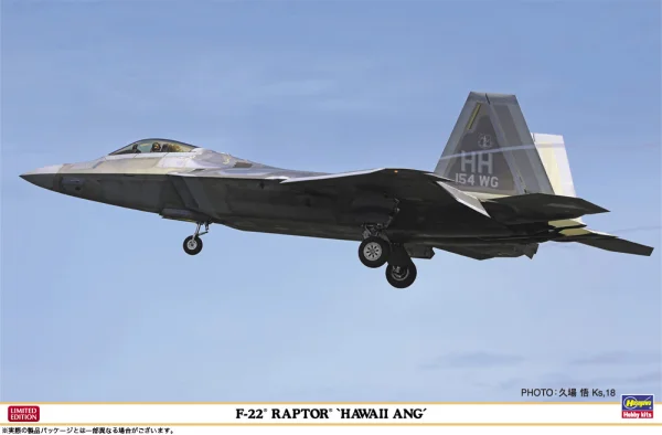 Hasegawa 1/48 F-22 RAPTOR HAWAII ANG - Scale Kits