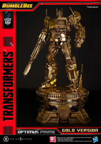 Museum Masterline Transformers: Bumblebee (Film) Optimus Prime Cybertron Edition Gold Version 6