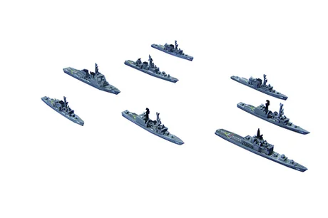 Fujimi [NWC-36] 1/3000 JMSDF Escort Flotilla 3 (1998) - Scale Kits
