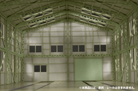 1/80 Scale Paper kit Train depot 5