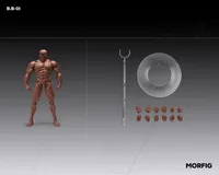 Queen Studios INART- Blank Male Body 1/12 Action Figure (Black) - Action Figures - photo 6