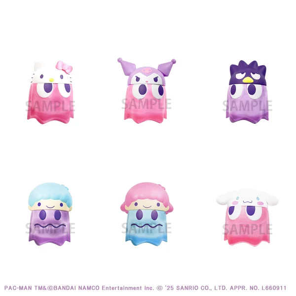 MegaHouse PAC-MAN×Sanrio Charactors Chibicollect Figure Vol.2 Clear Color Ver. (6pc per box) - Sanrio