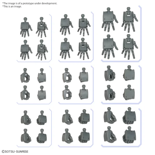 BANDAI HOBBY OPTION PARTS SET GUNPLA 03 (BUILD HANDS EDGE) - Mobile Suit Gundam