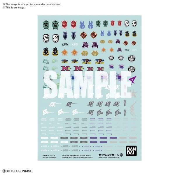 BANDAI HOBBY GUNDAM DECAL124 GUNDAM BUILD DIVERS SERIES MULTIUSE 1 - Gundam Build Divers / Re:Divers