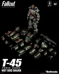 threezero 1/6 T-45 Hot Rod Shark Power Armor - Video Games - photo 16