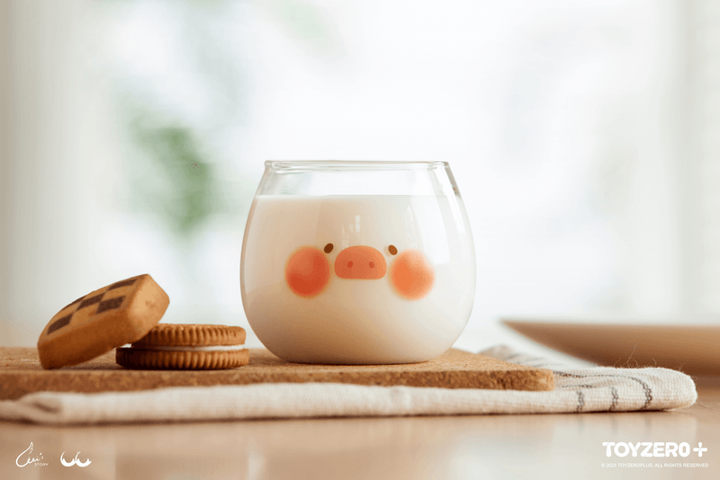 LuLu the Piggy - 300ML Glass Cup
