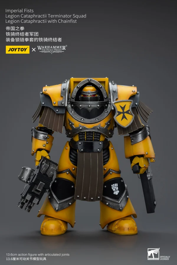 JOYTOY Imperial Fists Legion Cataphractii Terminator Squad Legion Cataphractii with Chainfist - Warhammer 40K