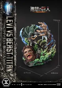 Prime 1 Studio Ultimate Premium Masterline  TV animation Attack On Titan  Levi versus Beast Titan - Attack on Titan - photo 38