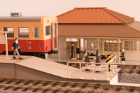 1/80 Scale Paper kit Town Corner Accessory Series Local type island platform Basic set 5