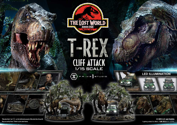 Legacy Museum Collection The Lost World: Jurassic Park (Film) T-Rex Cliff Attack 1/15 scale				