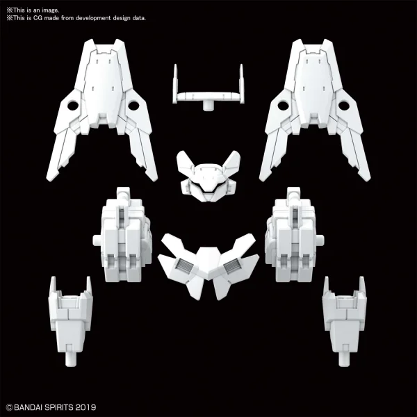 30MM 1/144 OPTION ARMOR FOR COMMANDER [CIELNOVA EXCLUSIVE/ WHITE]