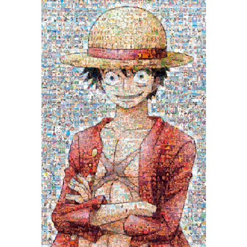 [1000-386] ONE PIECE jigsaw puzzle 1000 pieces [Mugiwara Store 1st Anniversary Mosaic Art]