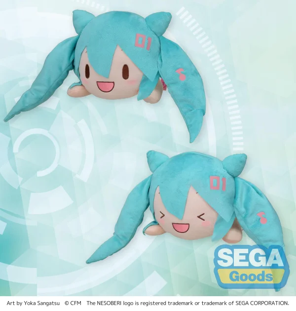 SEGA NESOBERI (Lay-Down) Hatsune Miku Series M Plush Hatsune Miku ~Live Cheering~ - Hatsune Miku