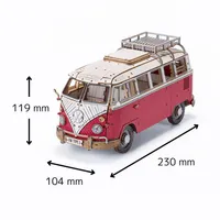 Azone wa-gu-mi Vintage Volkswagen Type 2 (T1) Camper Van RED - Scale Kits - photo 2