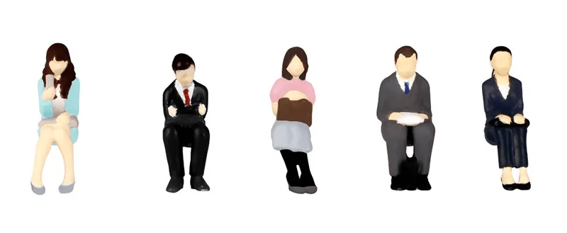 PLUM PMOA 1/80 Scale super minifigure series9 That Day's Office Worker Set 2 - Scale Figures
