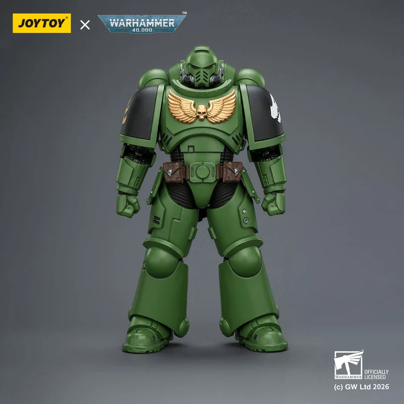 JOYTOY Salamanders Intercessor with Bolt Rifle, Bolt Pistol and Chainsword - Warhammer 40K