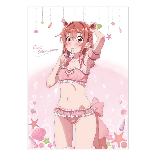 KADOKAWA Rent-A-Girlfriend Swimsuit and Girlfriend A3-Sized Clear Poster Sumi Sakurasawa - Rent-A-Girlfriend