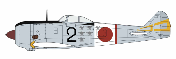 1/48 Nakajima Ki44-II Hei SHOKI (TOJO) 70th Flight Regiment METROPOLITAN DEFENSE
