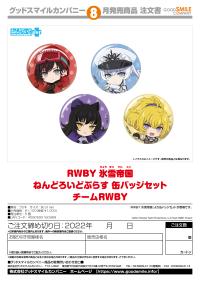 RWBY: Ice Queendom Nendoroid Plus Pinback Button Set (Team RWBY) 3