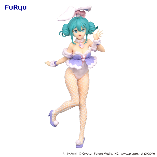 Hatsune Miku　BiCute Bunnies Figure -White Rabbit Purple Color ver.-