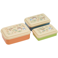 Nested Totoro Flower Plastic Container 3 Piece Set 1