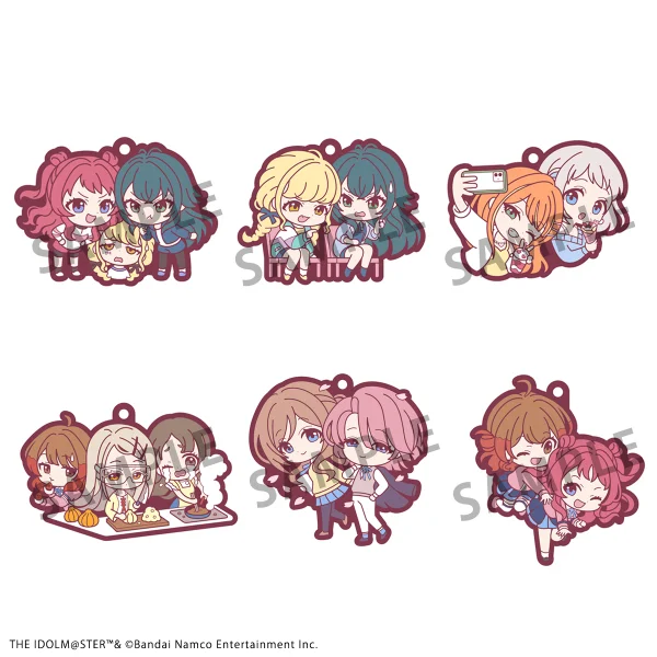 Rubber Mascot Buddycolle Gakuen IDOLM＠STER (6pc per box)