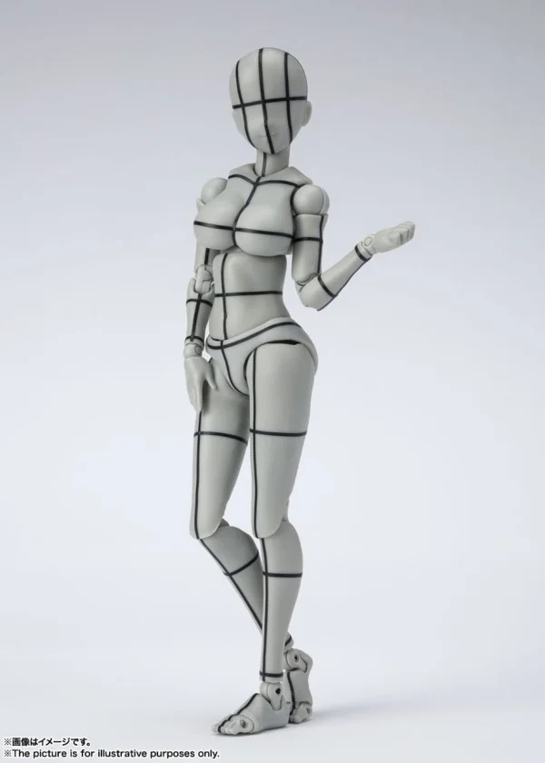 TAMASHII NATIONS Body Chan -Kentaro Yabuki- Wire Frame (Gray Color Ver.) , Bandai Spirits S.H Figuarts - Action Figures