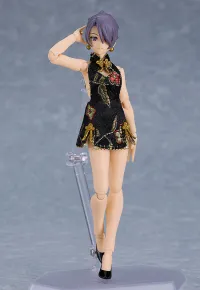 Max Factory figma Styles Mini Skirt Chinese Dress Outfit (Black) - Figure Accessories - photo 6