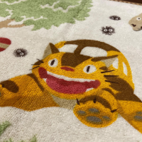 Totoro at Catbus Station Mini Towel 3