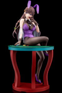 Elfine Phillet wearing flower’s purple bunny costume with Nip Slip Gimmick System 2