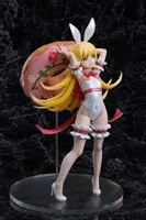 A.DIMENSION Monogatari Series Shinobu Oshino White Bunny Ver. 1/4 Complete Figure - Monogatari Series - photo 3