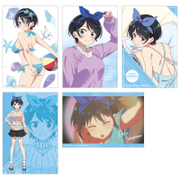 Rent-A-Girlfriend Swimsuit and Girlfriend Illustration Cards (Set of 5) Ruka Sarashina A 1