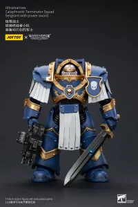 JOYTOY Ultramarines Cataphractii Terminator Squad Sergeant with Power Sword - Warhammer 40K - photo 1