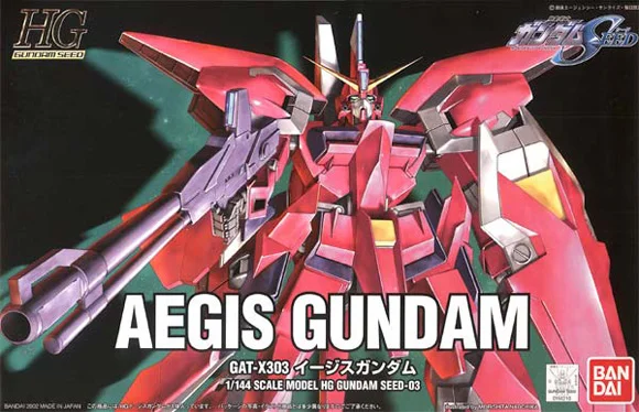BANDAI HOBBY HG 1/144 #03 Aegis Gundam - Mobile Suit Gundam SEED