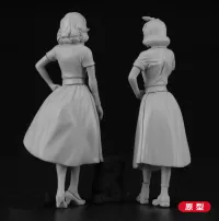 Hasegawa [FC10] 1:24 50’s AMERICAN GIRLS FIGURE (Two kits in the box) - Scale Kits - photo 5