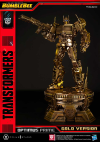 Museum Masterline Transformers: Bumblebee (Film) Optimus Prime Cybertron Edition Gold Version 1
