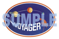 1/48 Unmanned Space Probe VOYAGER w/Mission Emblem Patch 2