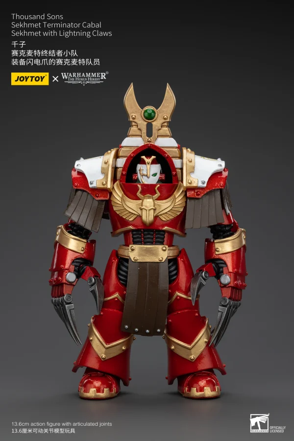JOYTOY Thousand Sons Sekhmet Terminator Cabal Sekhmet With Lightning Claws - Warhammer 40K