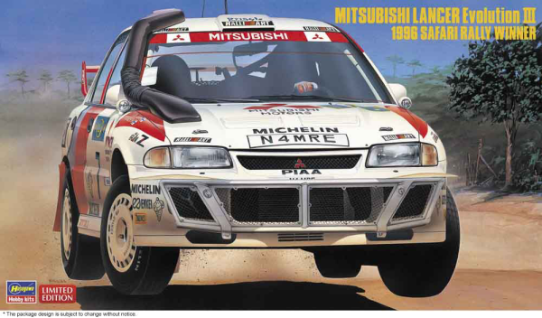 1/24 MITSUBISHI LANCER Evolution III 1996 SAFARI RALLY WINNER