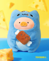 LuLu the Piggy x Capoo - Foodie Lu PVC Face Plush Keychain 4