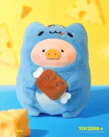TOYZEROPLUS LuLu the Piggy x Capoo - Foodie Lu PVC Face Plush Keychain - LuLu The Piggy - photo 4