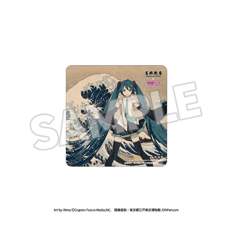 Presence CO., LTD. Car Magnet Thirty-six Views of Mount Fuji The Great Wave off Kanagawa - Hatsune Miku