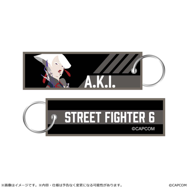 Street Fighter 6 Flight Tag Keychain A.K.I.