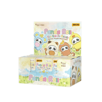 Panda Roll The Zoo In Hands Series Plush Keychain 6